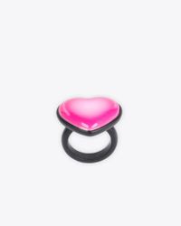 Balenciaga Sticker Heart Ring - Pink