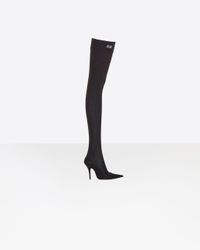 balenciaga high knee boots
