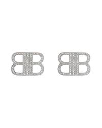 Balenciaga Orecchini bb 2.0 - Metallizzato