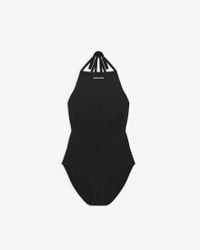 Balenciaga Short Sleeve One-piece Swimsuit - Black