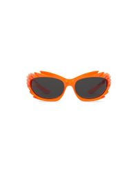 Balenciaga Gafas de sol spike rectangle - Naranja