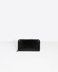 Balenciaga Continental Zip Around - Schwarz