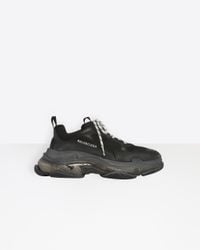 Balenciaga White Triple S Honeycomb Sneakers ShopStyle Trainers