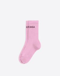 pink balenciaga socks