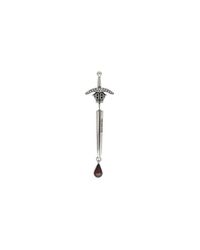 Balenciaga Sword Ohrring Silber - Mettallic