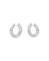 Balenciaga Loop Earrings - Metallic