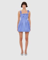 knee length dresses for ladies Felicia Appliqu Floral Mini Dress