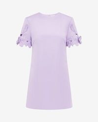 LEO LIN Exclusive Felicia Appliqud Camelia-Printed Mini Dress in Metallic | Lyst LEO LIN Exclusive Felicia Appliqud Camelia-Printed Mini Dress in Metallic | Lyst
