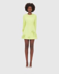 knee length dresses for ladies Aliza Long Sleeve Petal Mini Dress main image 1