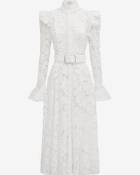 short pink a line dress A Line Short Sleeves Short Pink Homecoming Dresses with Lace Appliques –  cherishgirls main image 1