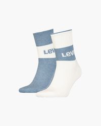 Levi's 2-Pack Low-cut Pride Chaussettes de sport Noir/Blanc