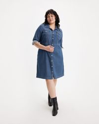 Ultimate Western Dress Robe Levi s en coloris Bleu Lyst