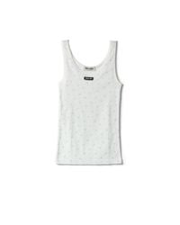 Miu Miu Layered Tank Top in White | Lyst