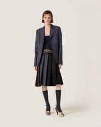 【送料&関税込】Miu Miu Single-breasted Jacket In Kid Mohair Miu Miu Embroidered Single-Breasted Kid Mohair Jacket in