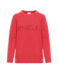 Moncler PULL COL RAS-DU-COU - Rouge