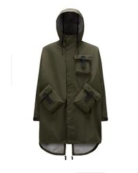 Moncler Monticole Parka Coat in Green | Lyst