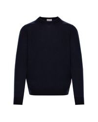 Moncler PULL COL RAS-DU-COU - Bleu