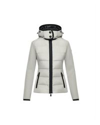 3 MONCLER GRENOBLE FELPA IMBOTTITA - Bianco