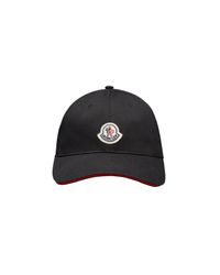 Moncler Logo-patch Cotton-twill Baseball Cap - Black