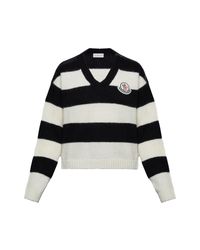 Moncler Pull à col en v - Noir