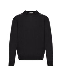 Moncler PULL COL RAS-DU-COU - Gris