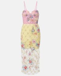 La Fuori Aurora Misty Green Twilight Blossom Dress | Lyst