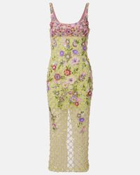 green emerald velvet dress Maya Misty Green V Neckline Embellished Midi Dress – Maya Deluxe main image 0