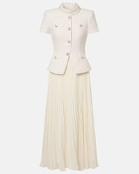 sachin and babi light blue dress RENT Self Portrait Blue Chiffon Midi Dress (RRP £350) main image 1