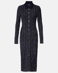 Veronica Beard Elthea Belted Midi Dress in Black | Lyst
