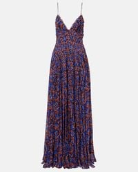 LoveShackFancy Collia Tiered Silk Chiffon Maxi Dress in Pink | Lyst Australia LoveShackFancy Collia Tiered Silk Chiffon Maxi Dress in Pink | Lyst Australia