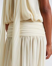 de la vali exclusive hausos chiffon maxi dress HAUSOS MAXI DRESS IN BALLET CHIFFON  DE LA VALI OFFICIAL
