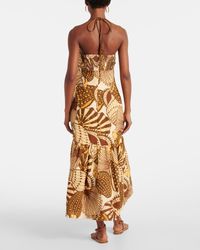 green emerald velvet dress Farm Rio
