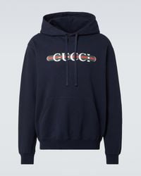 Gucci Wolf Logo Hoodie in Black for Men | Lyst
