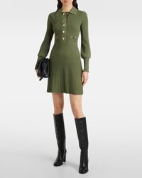 Veronica Beard Anna Knit Dress Gold Bronze in Metallic | Lyst