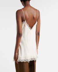 chinese dress ladies Rohe | Lace Silk Camisole in Rose