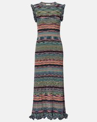 ulla johnson valentina appliqued pointelle knit midi dress Ulla Johnson Valentina Dress