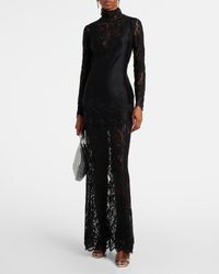 palm springs lace overlay maxi dress white PinkBlush White Lace Mesh Overlay Long Sleeve Maxi Dress main image 1