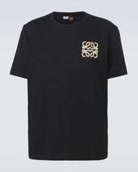 Loewe Paula's Ibiza Floral Cotton T-Shirt in Black for Men | Lyst
