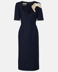 sachin and babi light blue dress Valentino Garavani Animal-Print Bow Dress