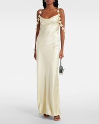 sachin and babi light blue dress Self-Portrait Crystal-embellished mesh maxi dress main image 1