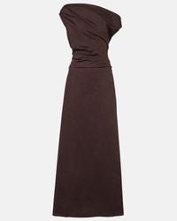 white christmas dresses Staud Camilla Maxi Dress in Black – Mode Sportif main image 1