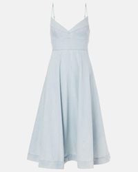 Zimmermann Denim Flip Dress in Black | Lyst UK