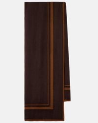 Saint Laurent Lavallière Tie In Wool Etamine With Ysl Bandana