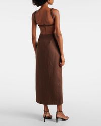 sleeveless midi dress cotton Bell Sleeveless Midi
