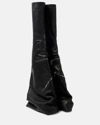 Rick Owens Drkshdw Fetish Knee-High Boots in Black | Lyst