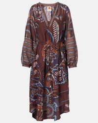 chinese dress ladies PRETTYGARDEN Women's Boho Maxi Dresses Floral Short Sleeve V Neck A Li main image 1