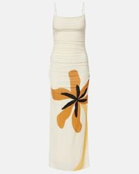 cala de la cruz ornella ruched jersey maxi dress Cala De La Cruz Ornella Ruched Jersey Maxi Dress