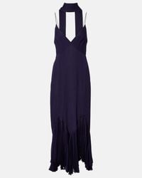 khaite candita dress blue Sparkly Tulle Blue A-line Prom Dresses For Teens MP755