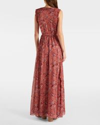 chinese dress ladies Dark Green Chiffon Maxi Dress – V Neck Swing Party Elegance 5114 Emerald Green / S main image 1