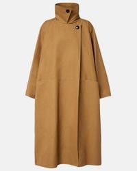 The Row Jolene Cotton-Canvas Jacket in Blue | Lyst